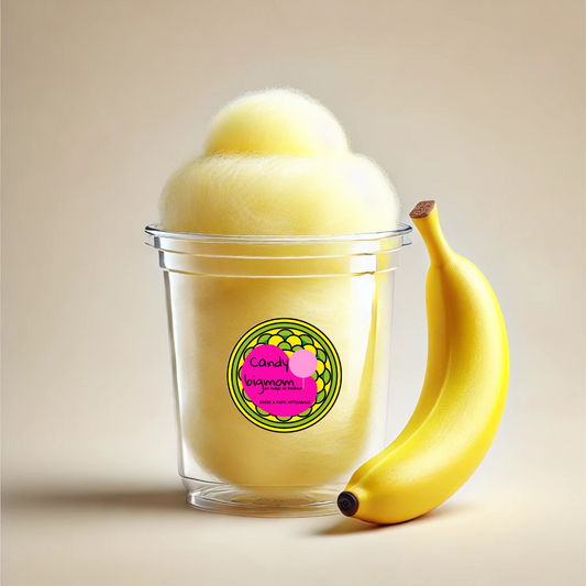 Pot Barbe à papa goût Banane - Candy Bigmom