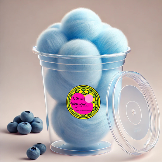 Pot Barbe à papa goût Myrtille - Candy Bigmom