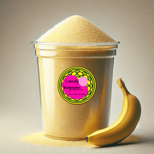 Sucre Spécial Barbe à Papa Goût Banane 1Kg – Qualité Professionnelle - Candy Bigmom