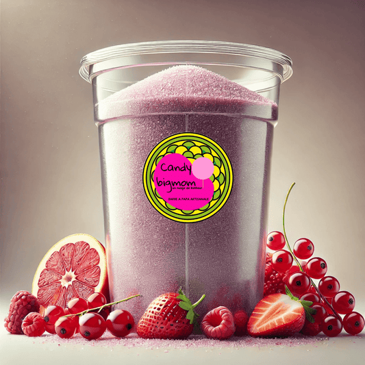 Sucre Spécial Barbe à Papa Goût Fruits Rouge 1Kg – Qualité Professionnelle - Candy Bigmom